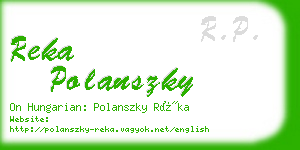 reka polanszky business card